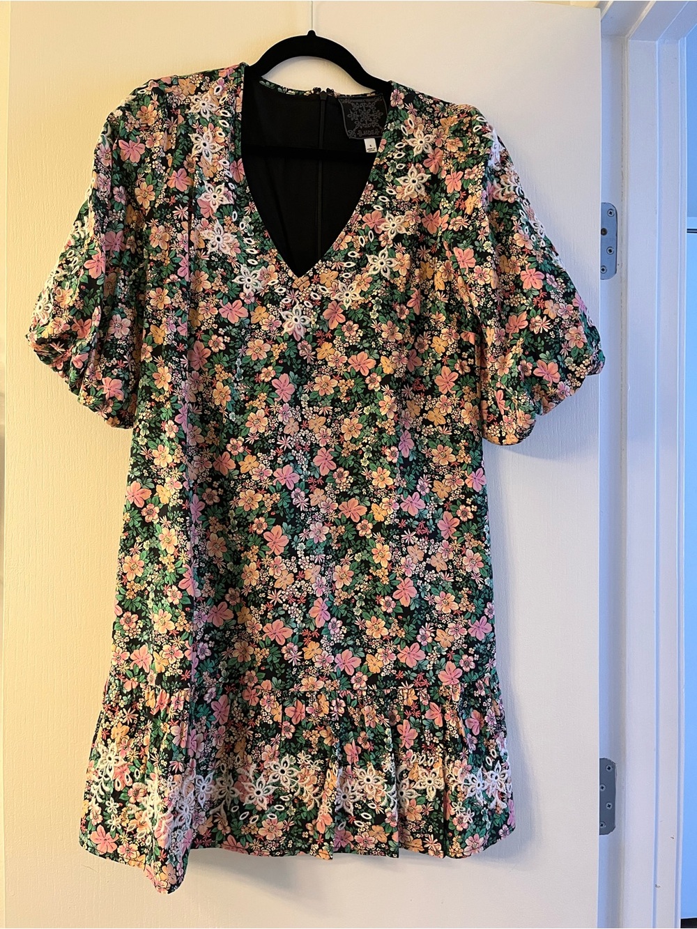 Johnny Was Rebekah Poplin Mini Floral Dress, Embroidered, NWOT